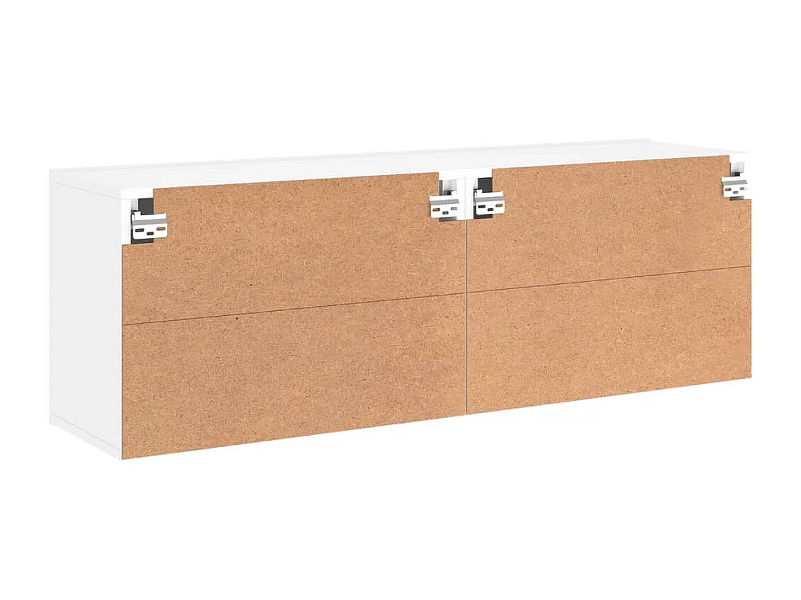 Móveis de parede para TV 2 peças 60x30x41 cm branco