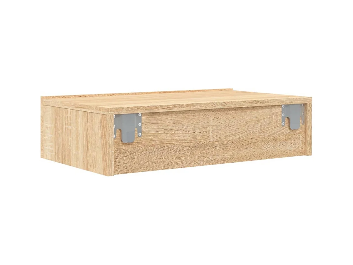 Meuble TV avec éclairage LED chêne sonoma 60x35x15,5 cm