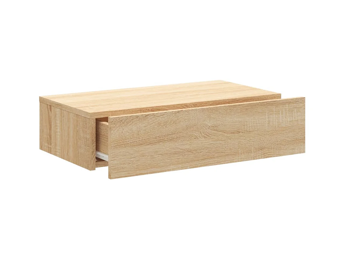Meuble TV avec éclairage LED chêne sonoma 60x35x15,5 cm