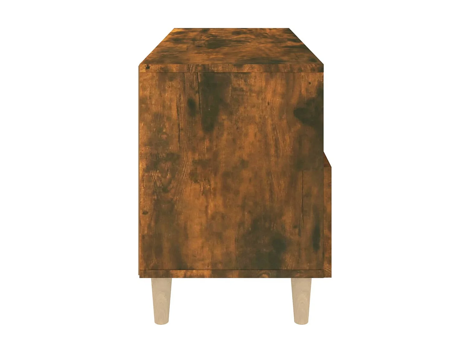 Meuble TV Chêne fumé 80x36x50 cm Bois d'ingénierie