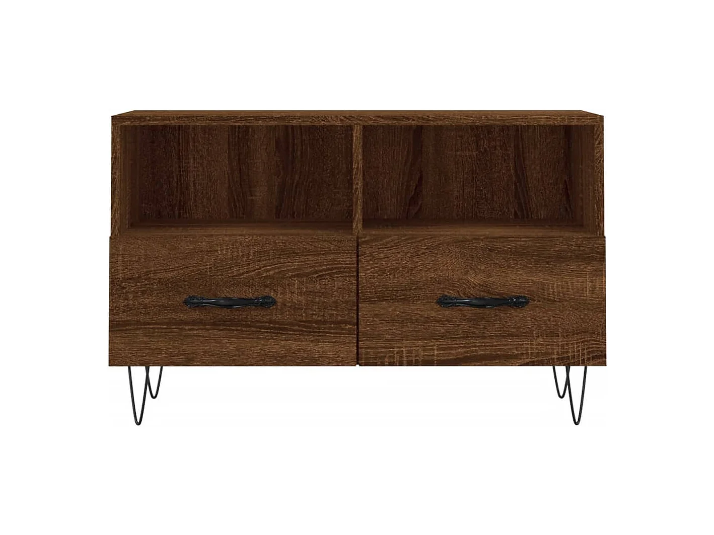 Meuble TV Chêne marron 80x36x50 cm Bois d'ingénierie