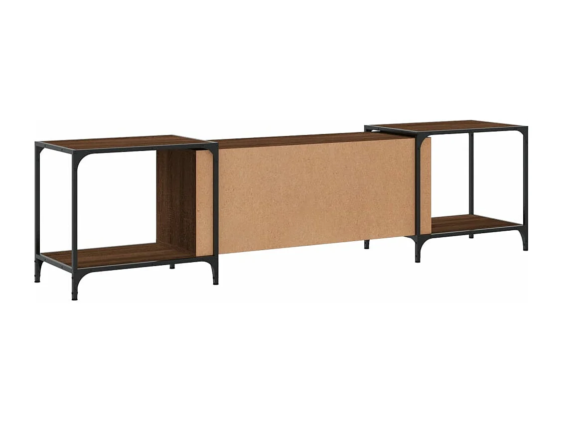 Meuble TV chêne marron 203x37x50 cm bois d'ingénierie