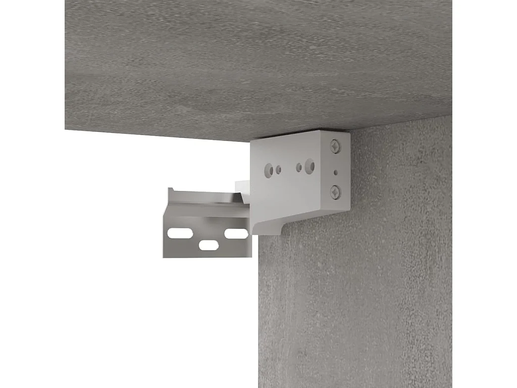 Meuble TV Gris béton 80x30x30 cm Aggloméré