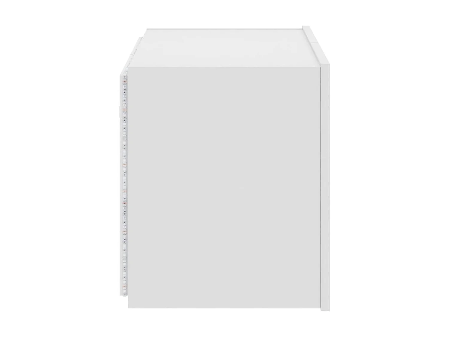 Tv-wandmeubel met LED-verlichting 60x35x41 cm wit