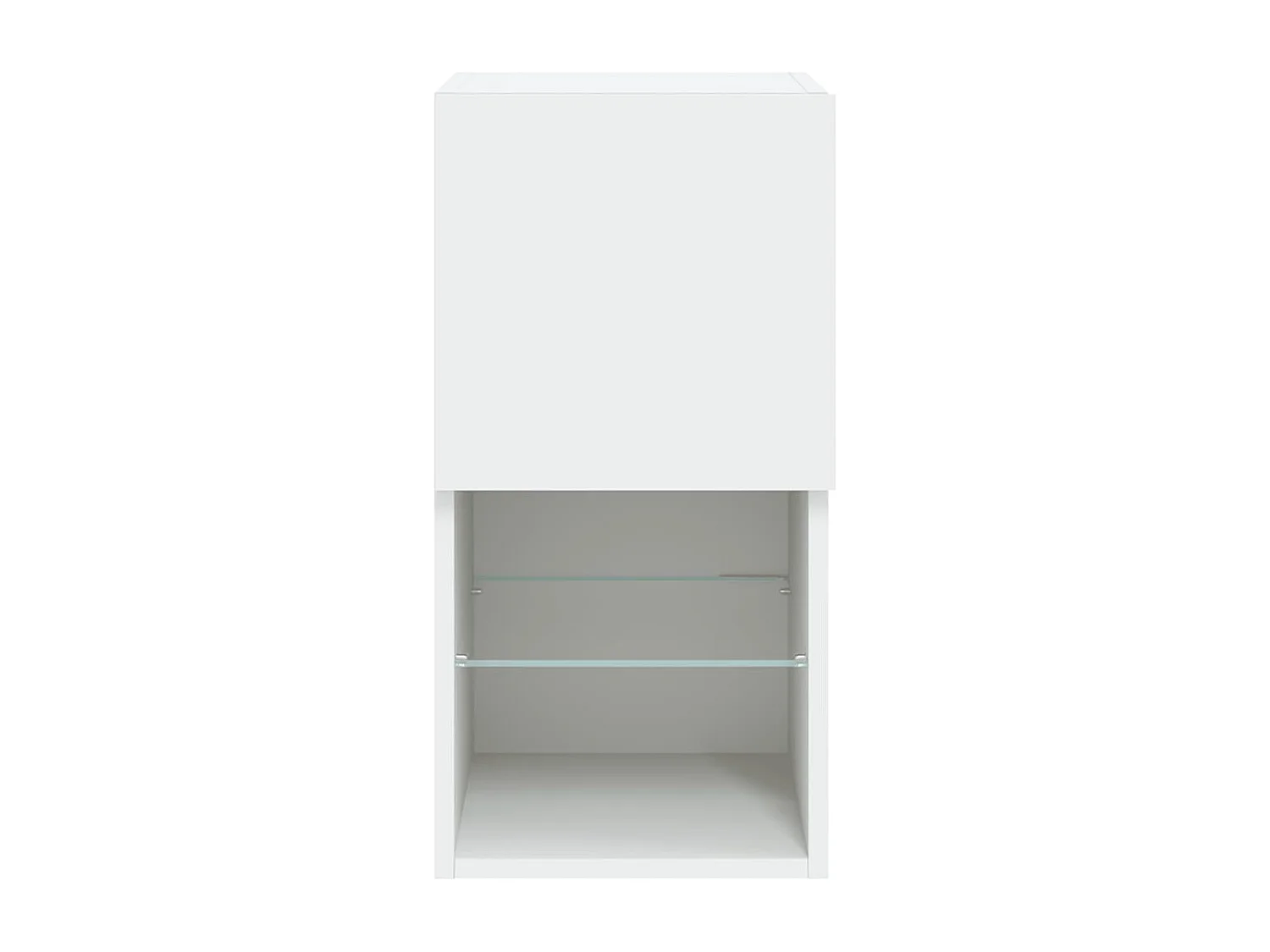 Meuble TV avec lumières LED blanc 30,5x30x60 cm