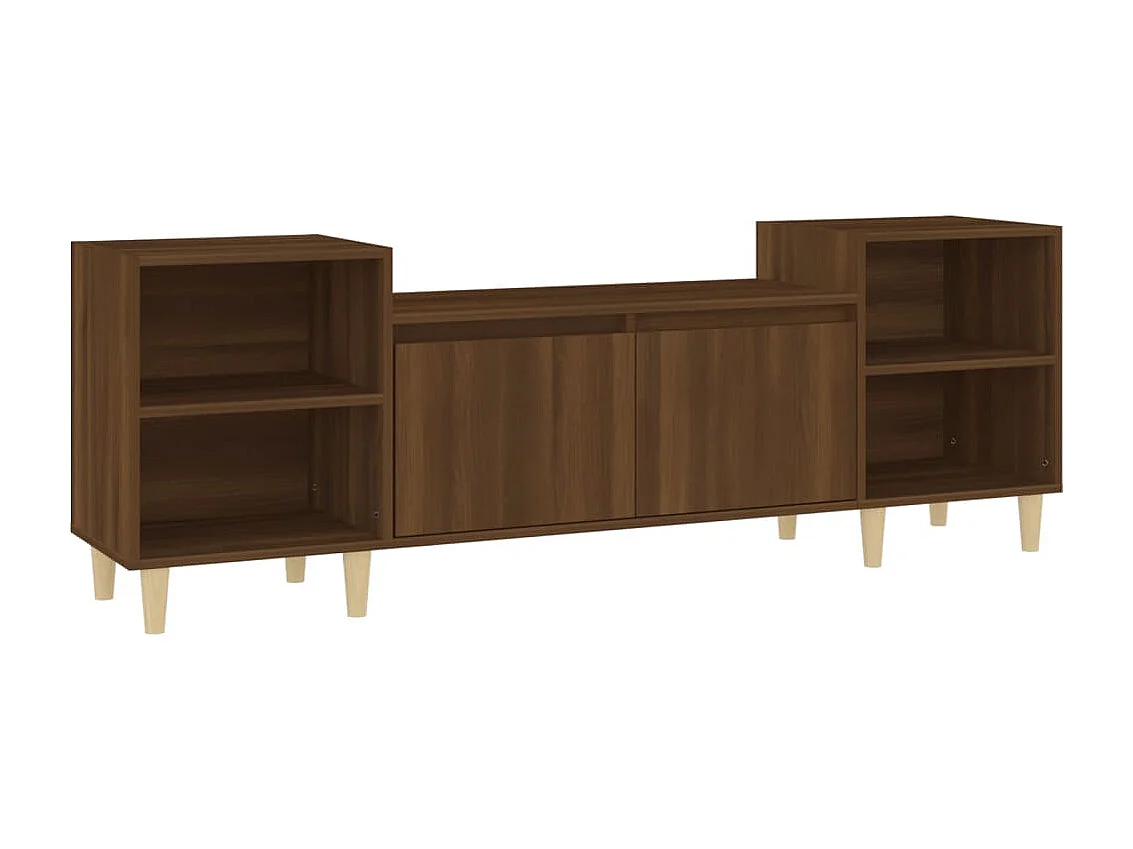 Meuble TV Chêne marron 160x35x55 cm Bois d'ingénierie