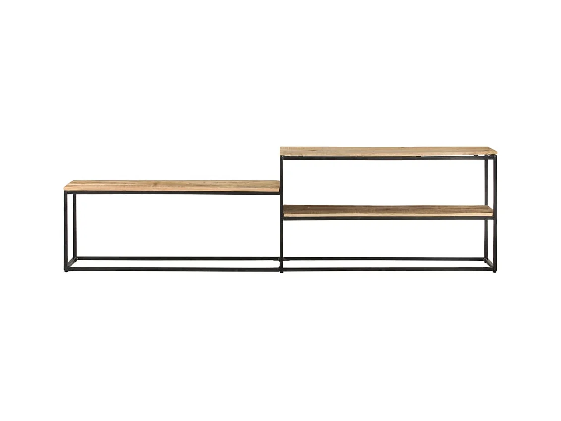 Meuble TV 180x30x50 cm Bois de manguier brut