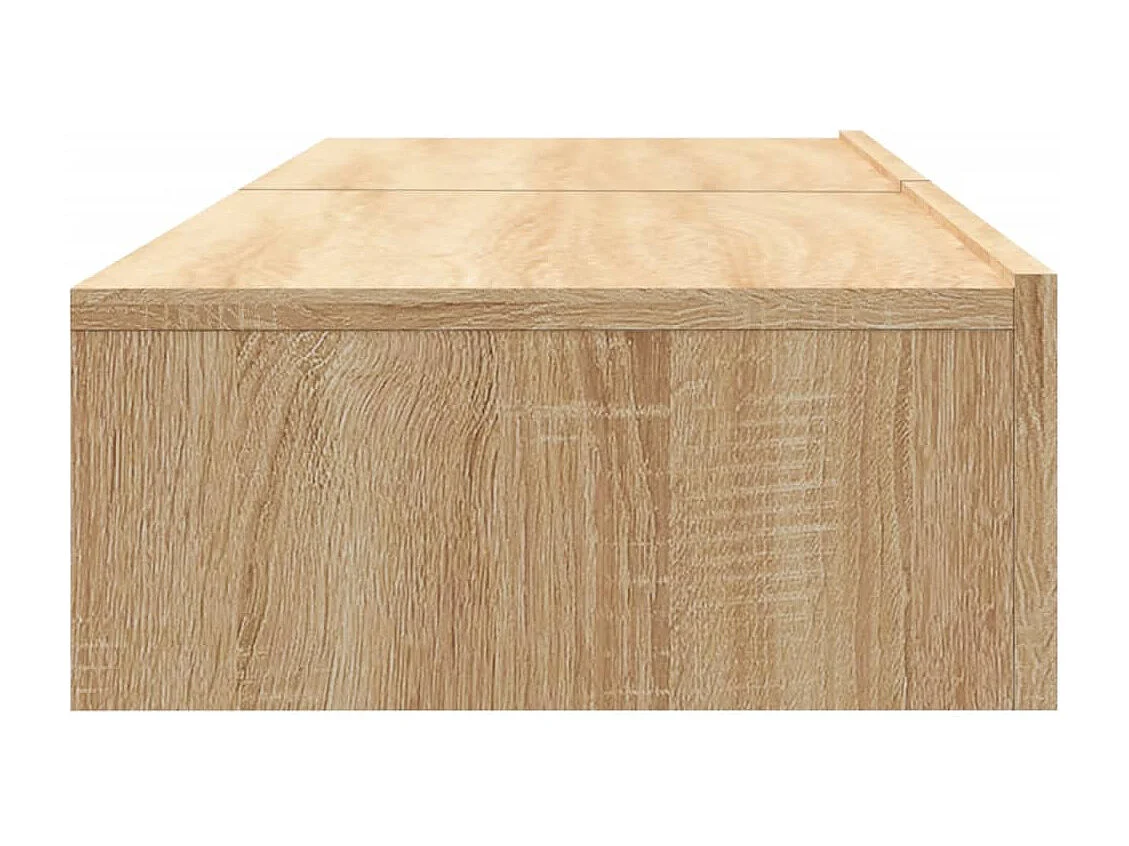 Tv-meubelen 2 st met LED-verlichting 60x35x15,5 cm sonoma eiken