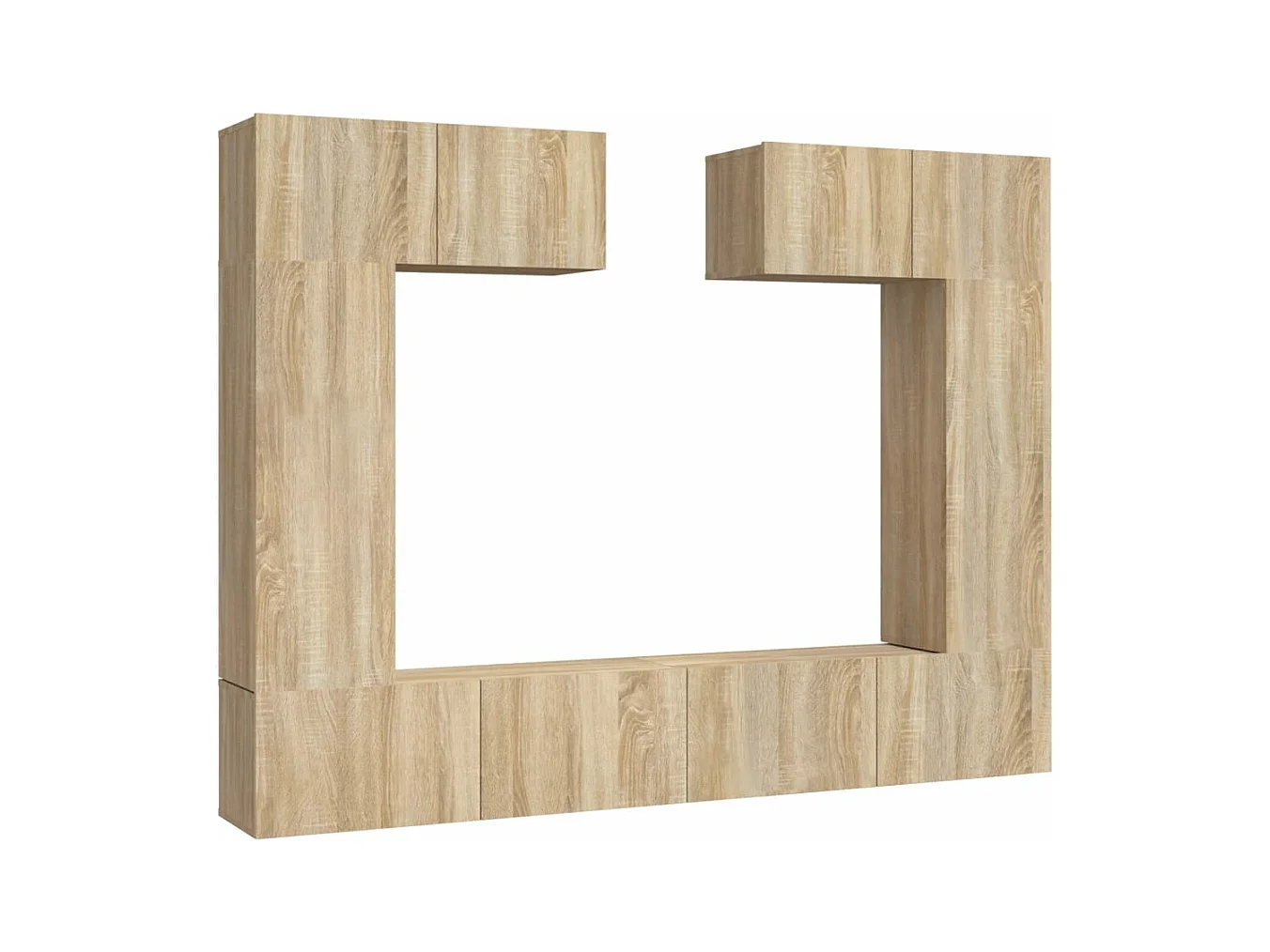 Ensemble de meubles TV 6 pièces Chêne sonoma Bois d'ingénierie