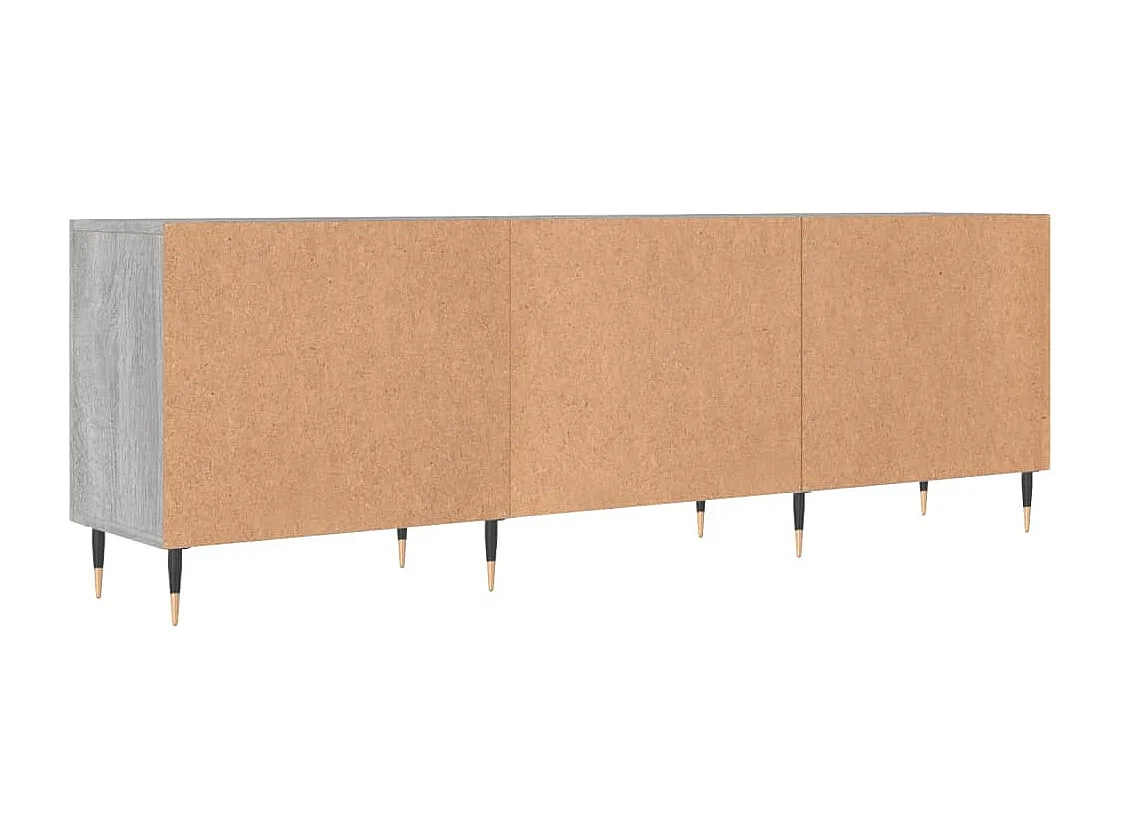 Meuble TV sonoma gris 150x30x50 cm bois d'ingénierie