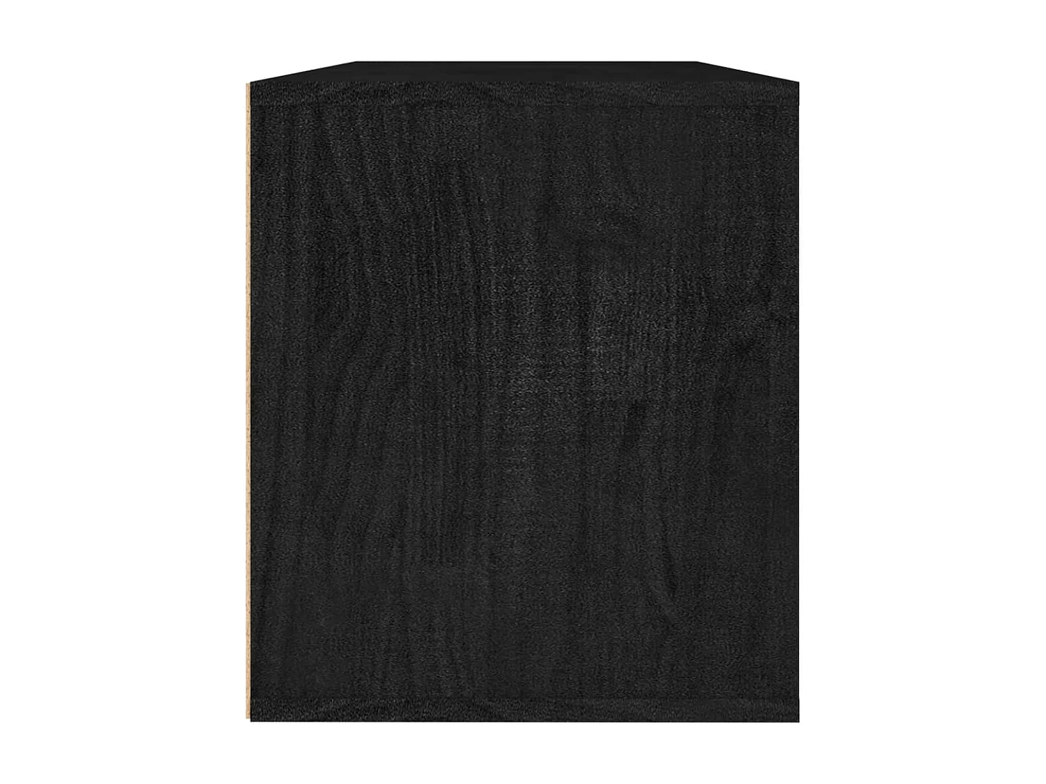 Muebles para TV 3 piezas madera maciza de pino negro