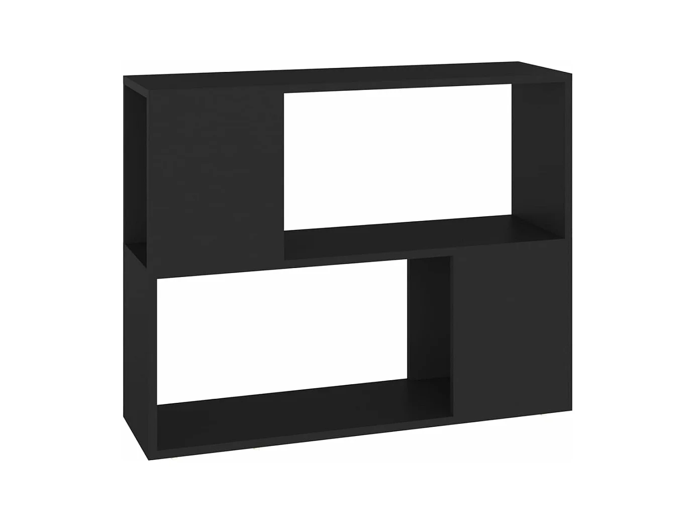 Meuble TV Noir 80x24x63 cm Aggloméré