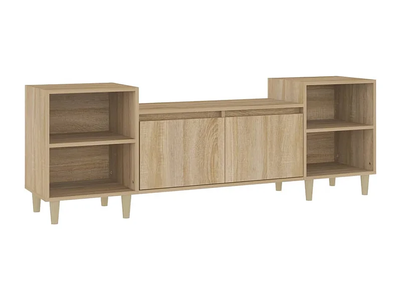 Meuble TV Chêne sonoma 160x35x55 cm Bois d'ingénierie