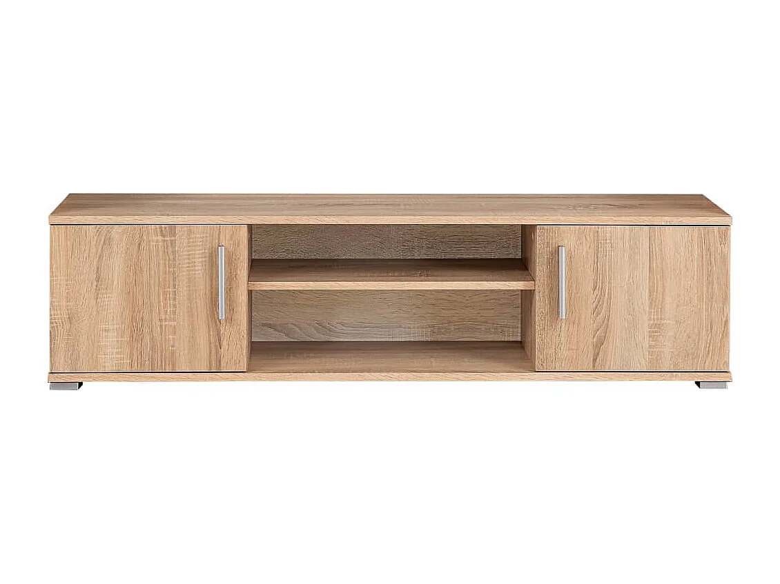 Unité murale TV avec lumières LED Chêne sonoma