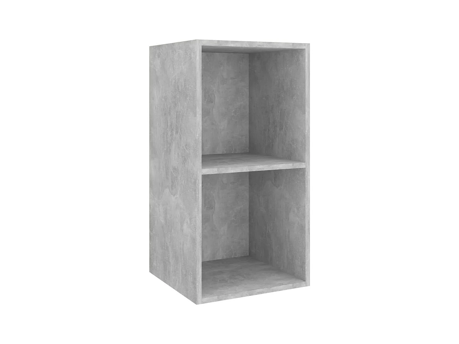 Meuble TV mural Gris béton 37x37x72 cm Aggloméré