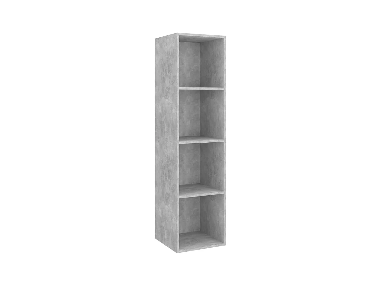 Meuble TV mural Gris béton 37x37x142,5 cm Aggloméré