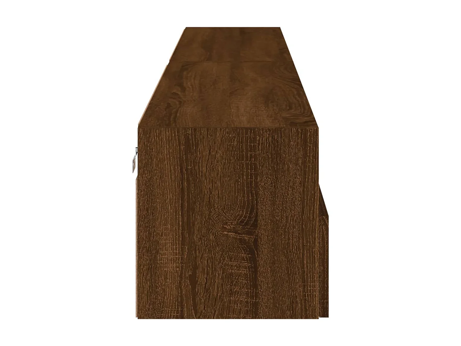 Meubles TV muraux 2pièces chêne marron 100x30x30cm bois ingénierie