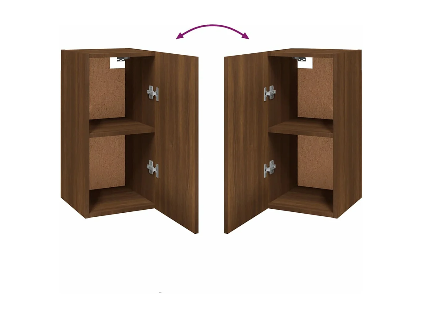 Meuble TV Chêne marron 30,5x30x60 cm Bois d'ingénierie