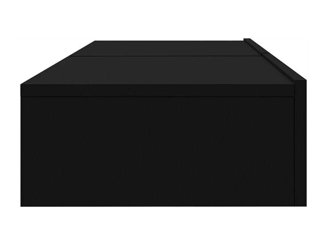 Meubles TV avec éclairage LED 2 pièces noir 60x35x15,5 cm