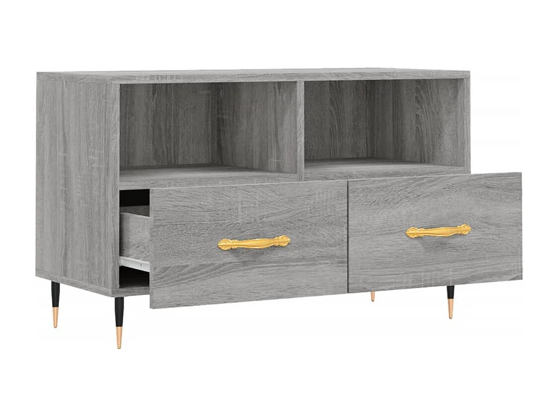 Meuble TV Sonoma gris 80x36x50 cm Bois d'ingénierie