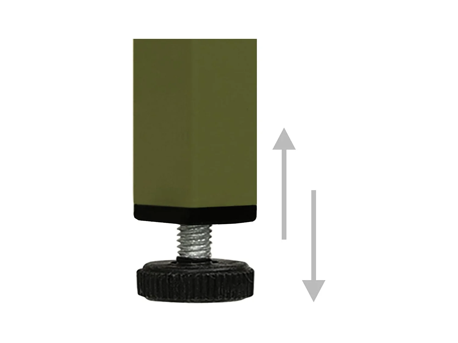 Mueble de TV verde oliva 105x35x50 cm acero