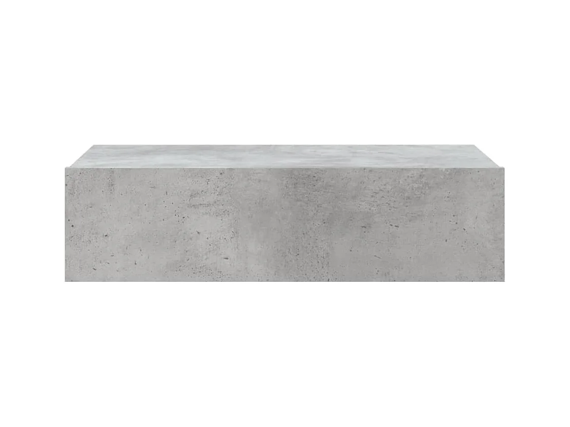 Meuble TV avec éclairage LED gris béton 60x35x15,5 cm