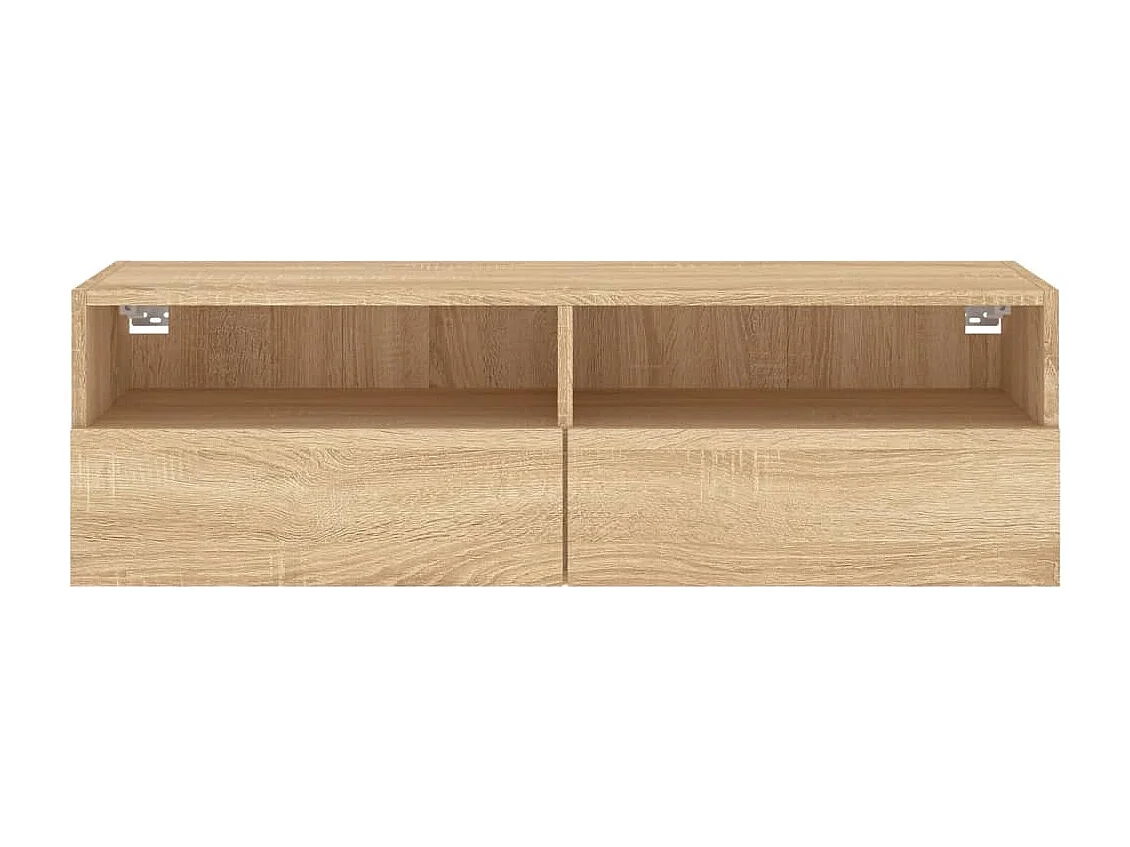 Meuble TV mural chêne sonoma 100x30x30 cm bois d'ingénierie