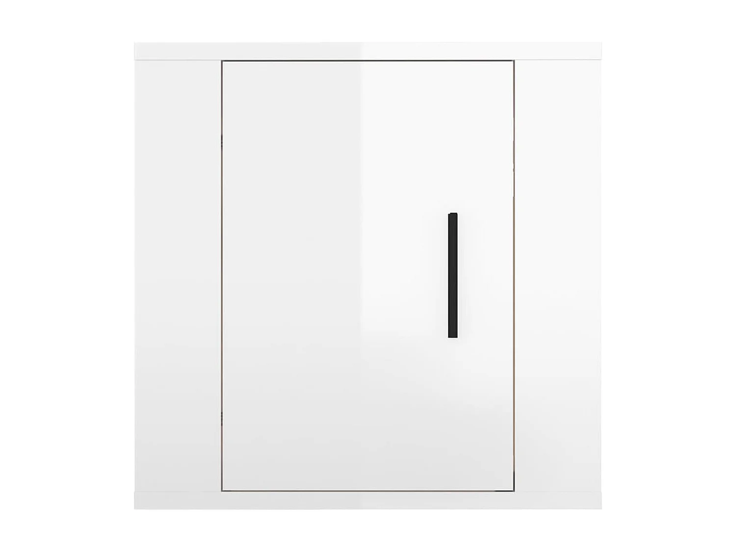 Meuble TV mural Blanc brillant 40x34,5x40 cm