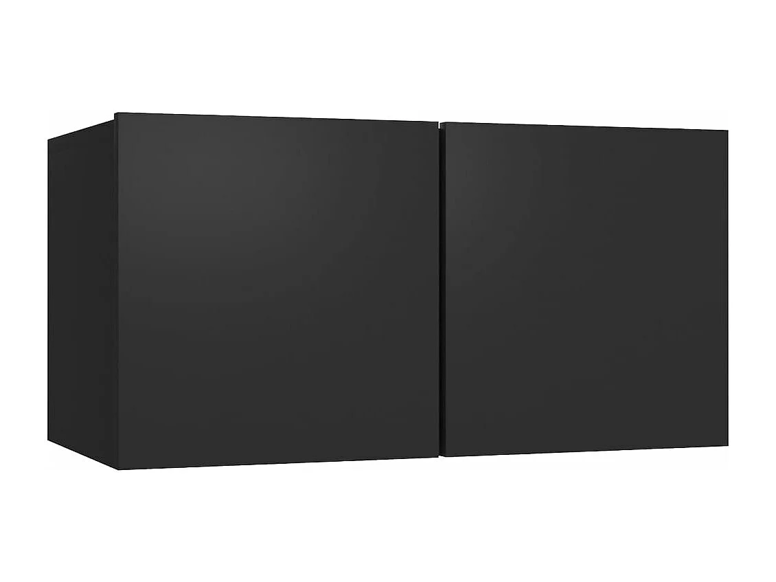 Ensemble de meubles TV 5 pièces Noir Bois d'ingénierie