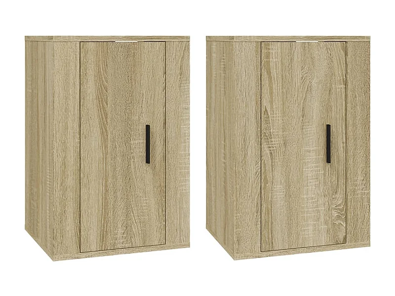Meubles TV muraux 2 pièces Chêne sonoma 40x34,5x60 cm
