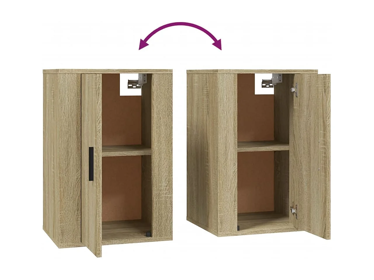 Meubles TV muraux 2 pièces Chêne sonoma 40x34,5x60 cm