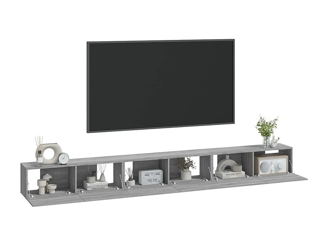 Ensemble de meubles TV 3 pièces Sonoma gris Bois d'ingénierie