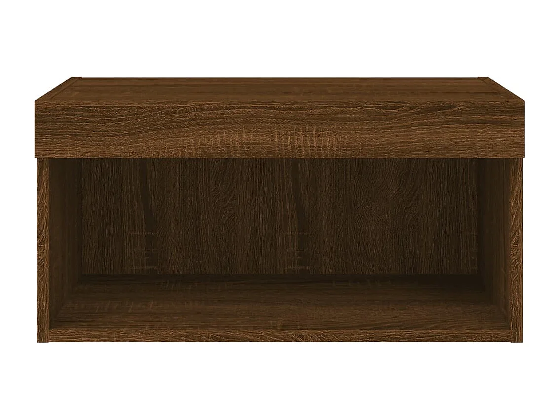 Tv-meubel met LED-verlichting 60x30x30 cm bruin eikenkleur