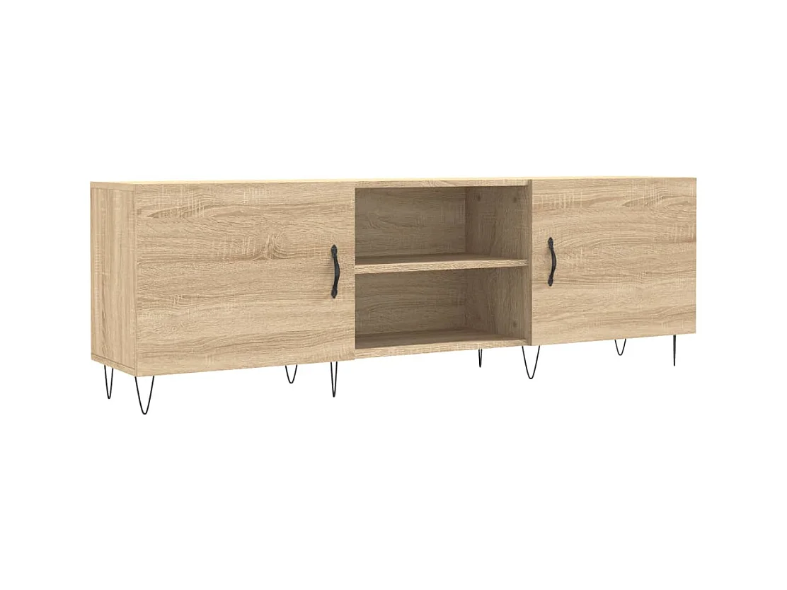 Meuble TV chêne sonoma 150x30x50 cm bois d'ingénierie