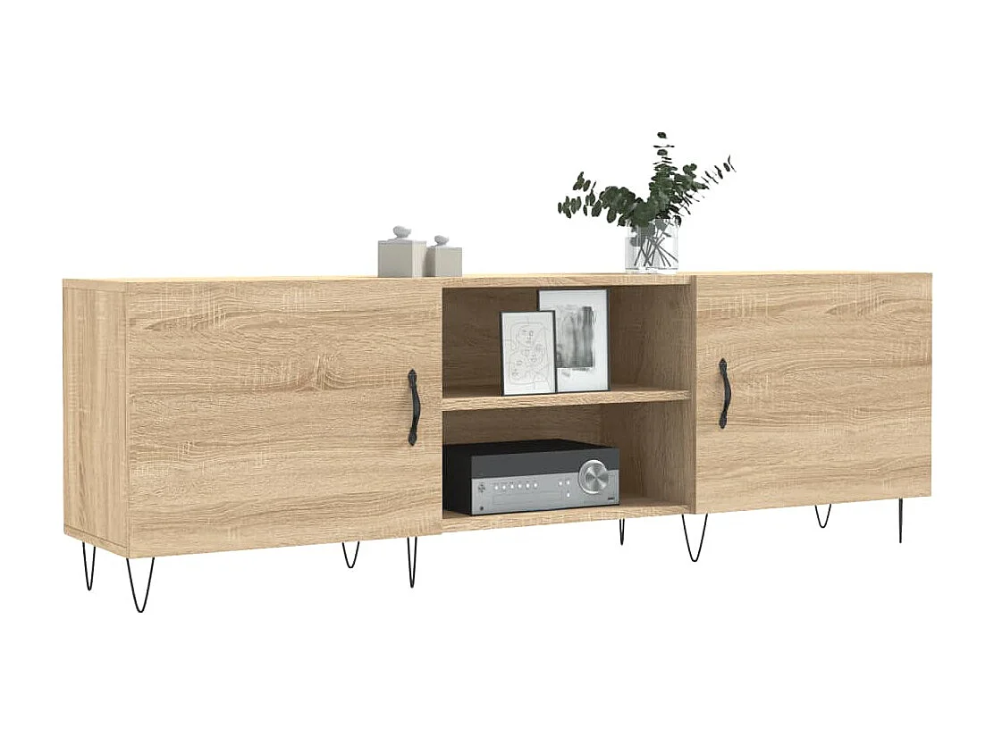 Meuble TV chêne sonoma 150x30x50 cm bois d'ingénierie