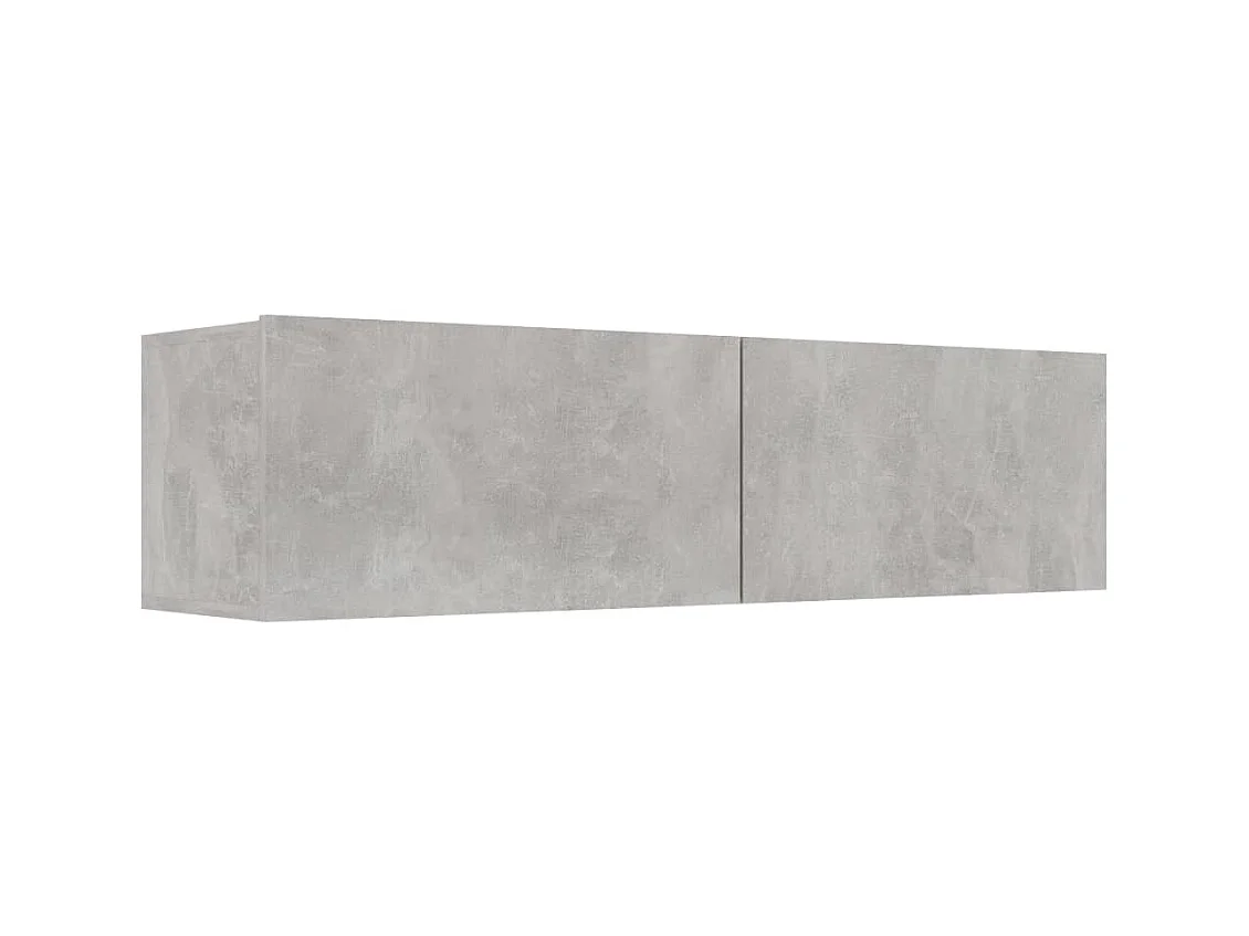 Meuble TV Gris béton 120x30x30 cm Aggloméré