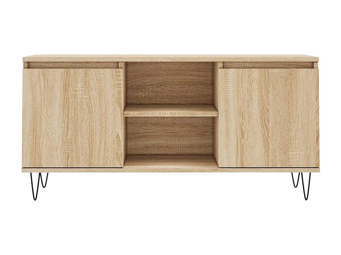 Meuble TV chêne sonoma 104x35x50 cm bois d'ingénierie