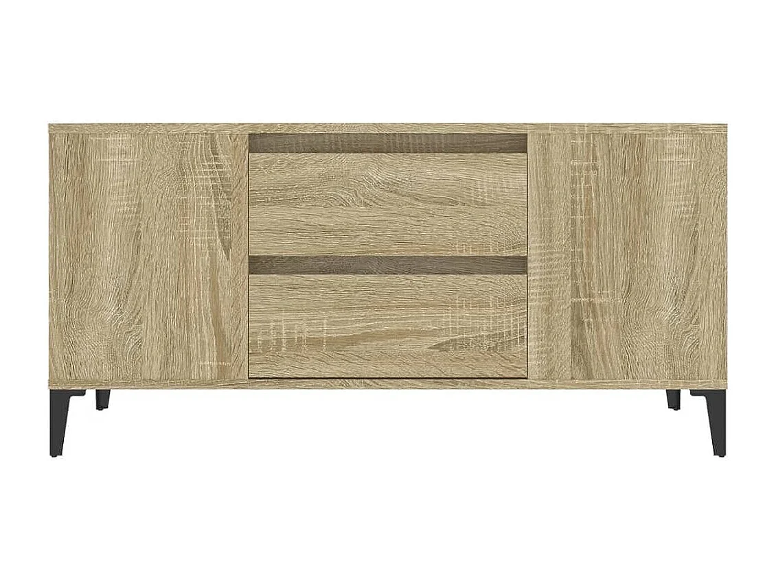 Meuble TV Chêne sonoma 102x44,5x50 cm Bois d'ingénierie