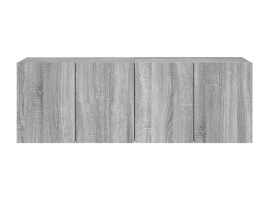 Meubles TV muraux 2 pièces sonoma gris 60x30x41 cm