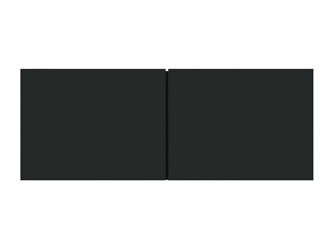 Meubles TV 2 pièces Noir 80x30x30 cm Bois d'ingénierie