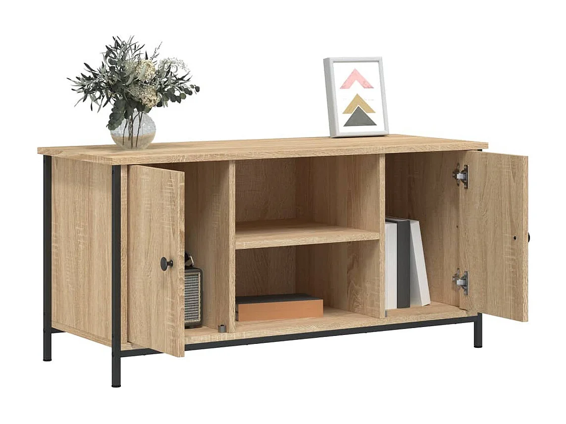 Meuble TV Chêne sonoma 100x40x50 cm Bois d'ingénierie