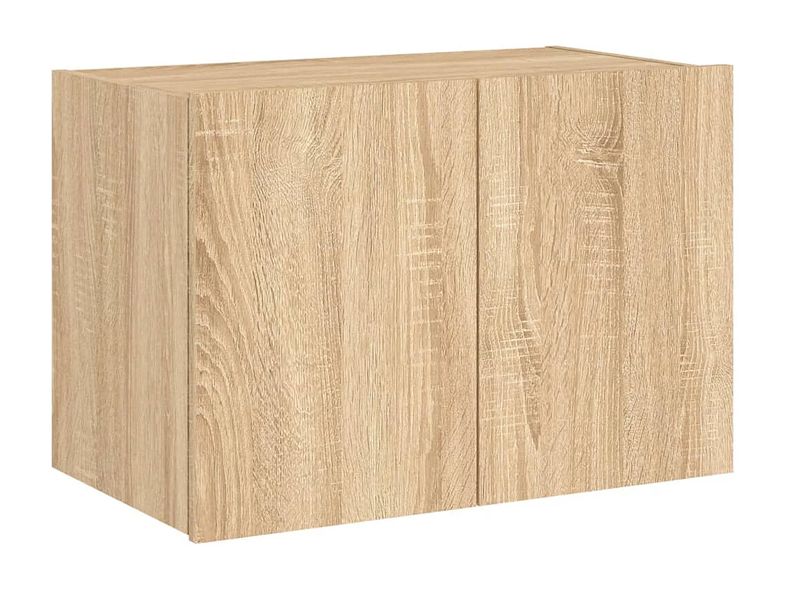 Tv-wandmeubel met LED-verlichting 60x35x41 cm sonoma eikenkleur