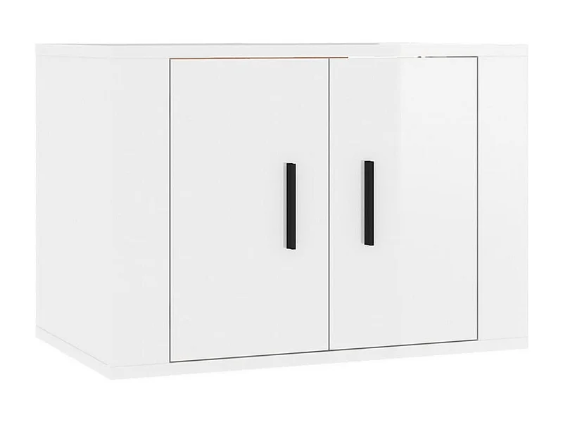 Móvel de TV para parede 57x34,5x40 cm branco brilhante