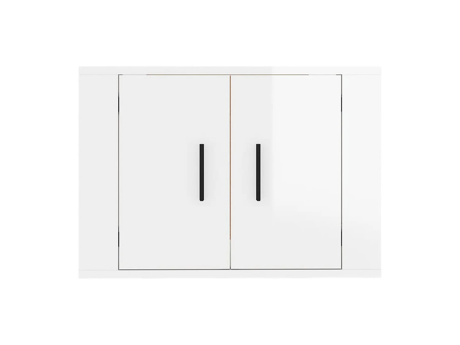 Meuble TV mural Blanc brillant 57x34,5x40 cm