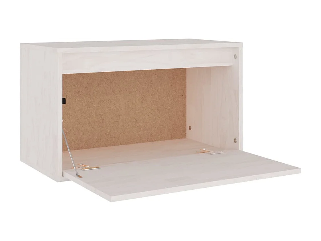 Meubles TV 3 pièces Blanc Bois massif de pin