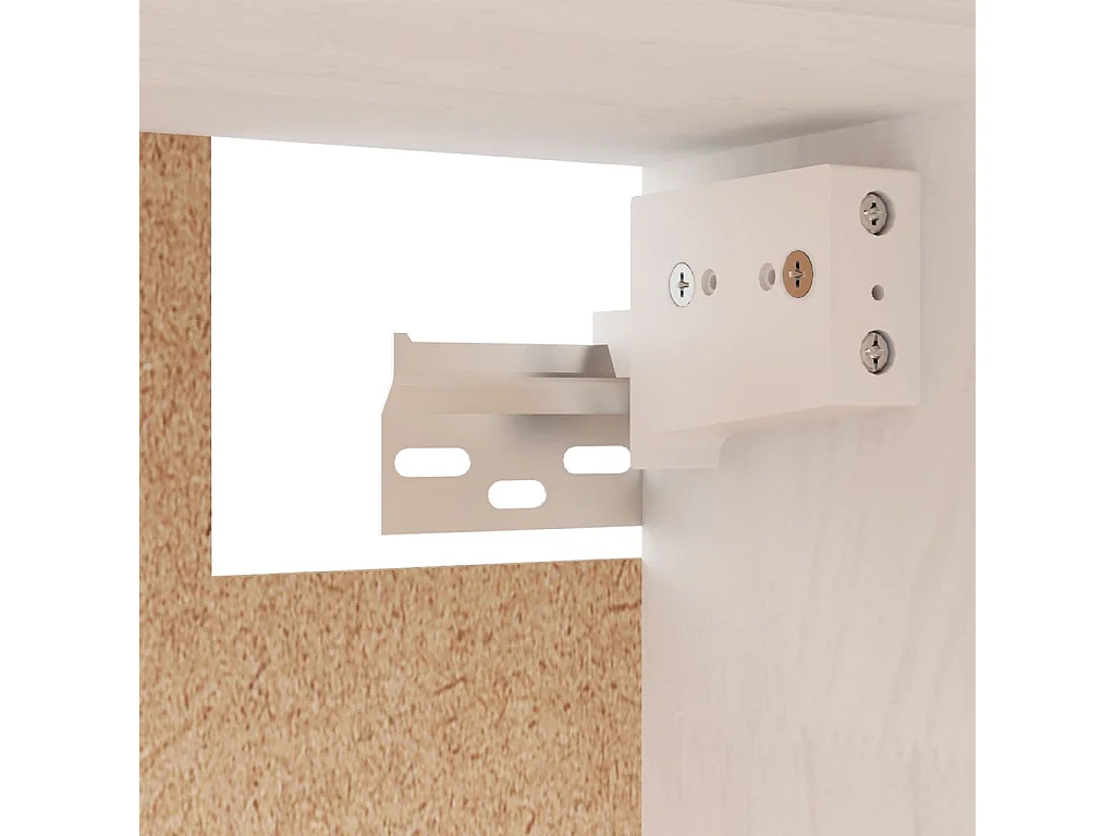 Meubles TV 3 pièces Blanc Bois massif de pin