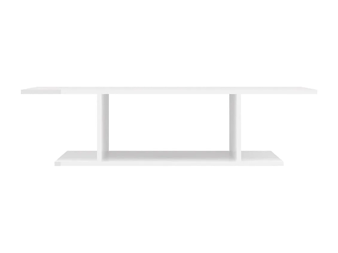 Meuble TV mural Blanc brillant 103x30x26,5 cm