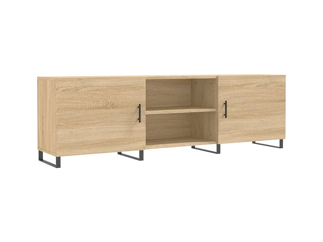 Meuble TV chêne sonoma 150x30x50 cm bois d'ingénierie