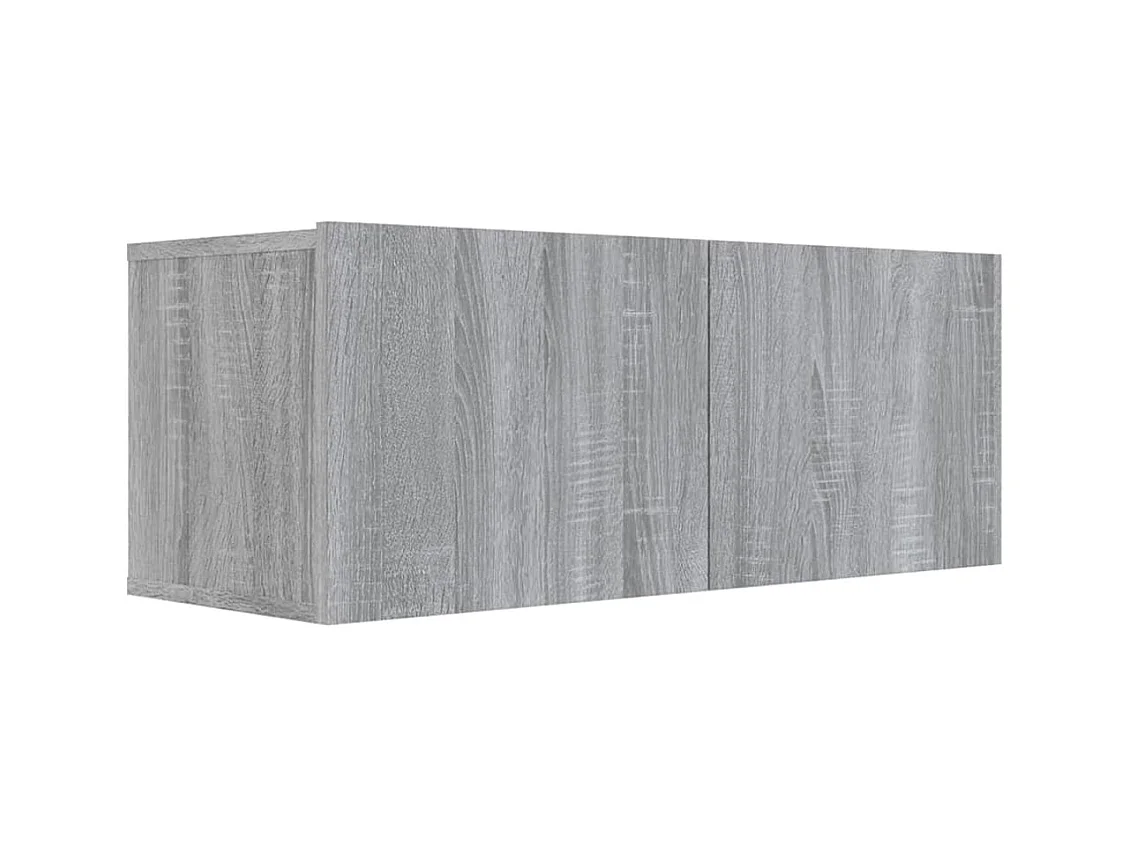 Meuble TV Sonoma gris 80x30x30 cm Bois d'ingénierie