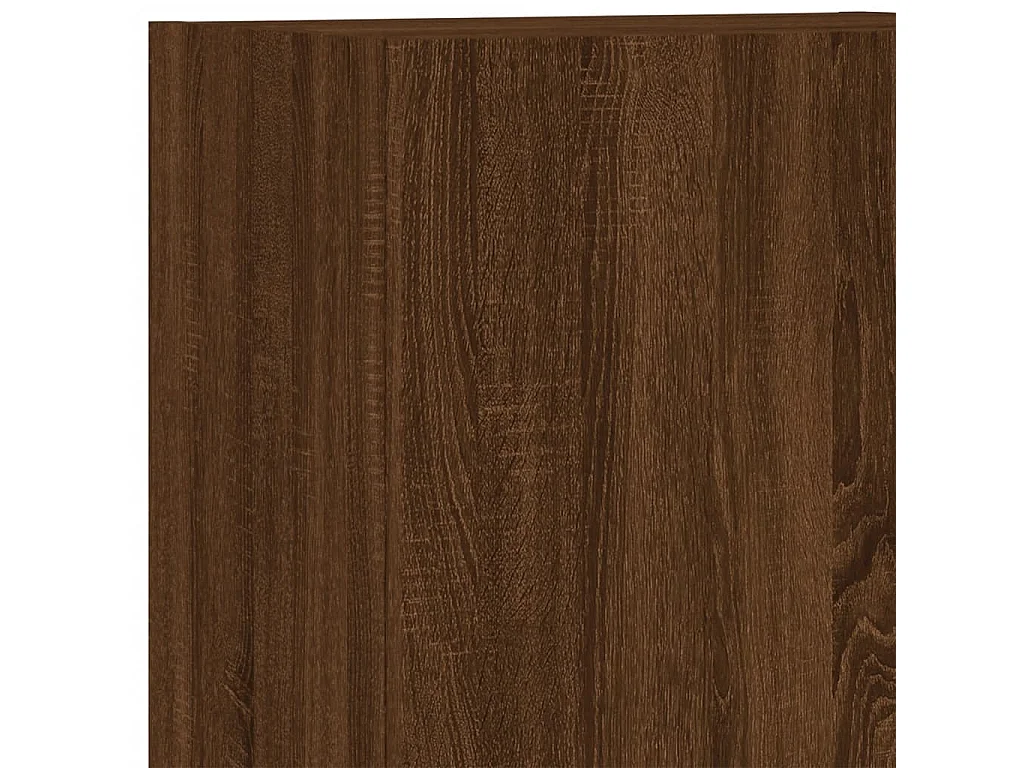 Unités murales TV 5 pièces chêne marron bois d'ingénierie